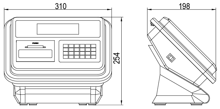 耀华XK3190-DS5s香蕉免费黄色视频外形尺寸